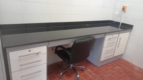 laboratory benches and cabinets